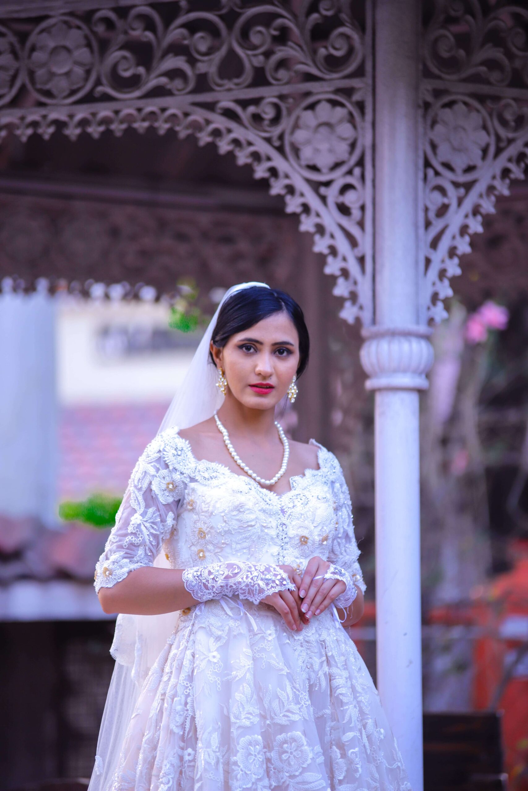 Pin by Erika Blessy on Indian Fashion | Christian bridal saree, White saree  wedding, Bridal dress design